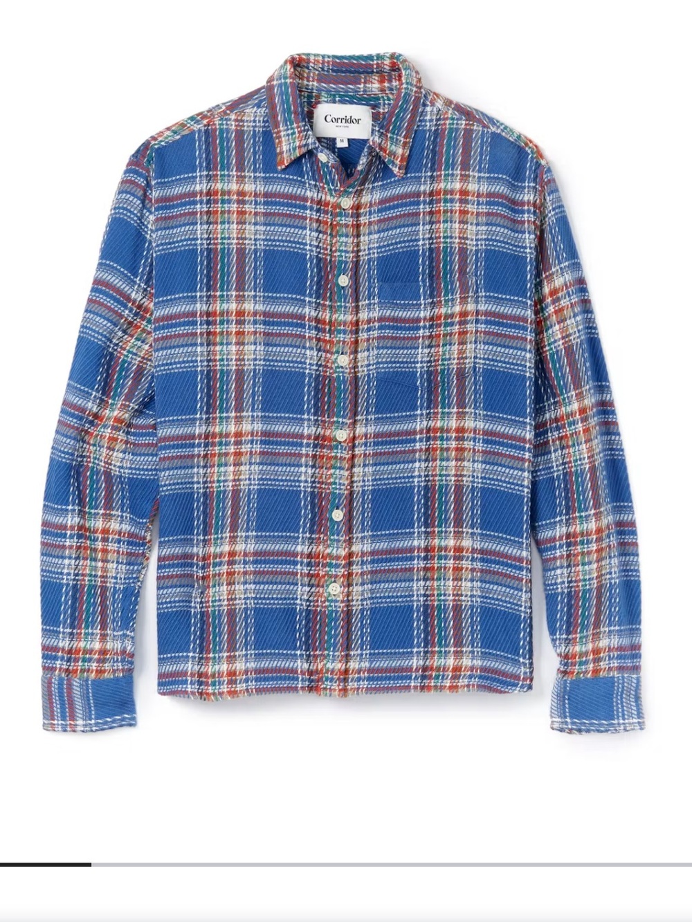 Corridor Big Twill Summit Long Sleeve Flannel Shirt Size Medium